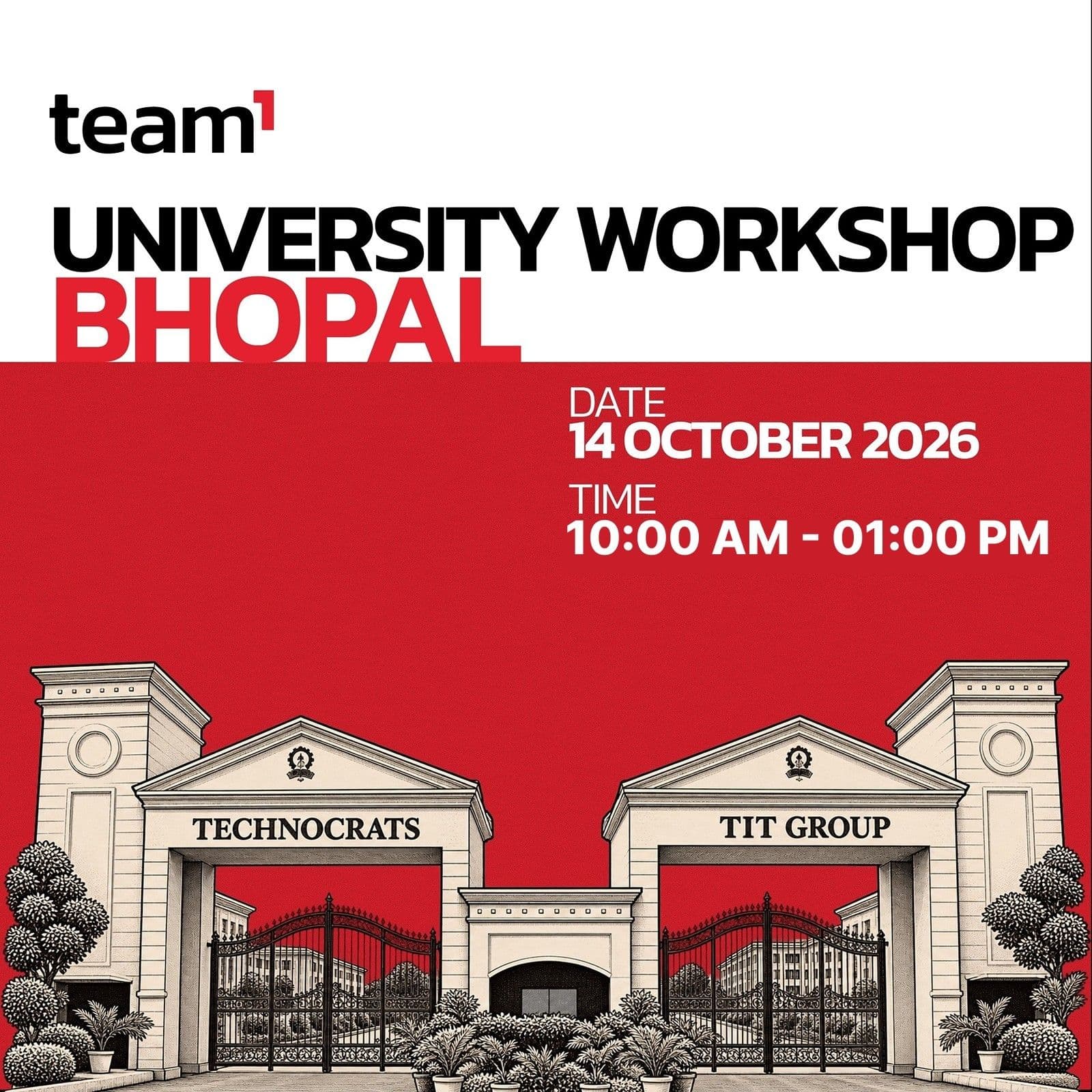Team1 India University Workshop - Bhopal TIT