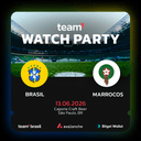 Team1 & Bitget Wallet Watch Party: Brasil x Marrocos