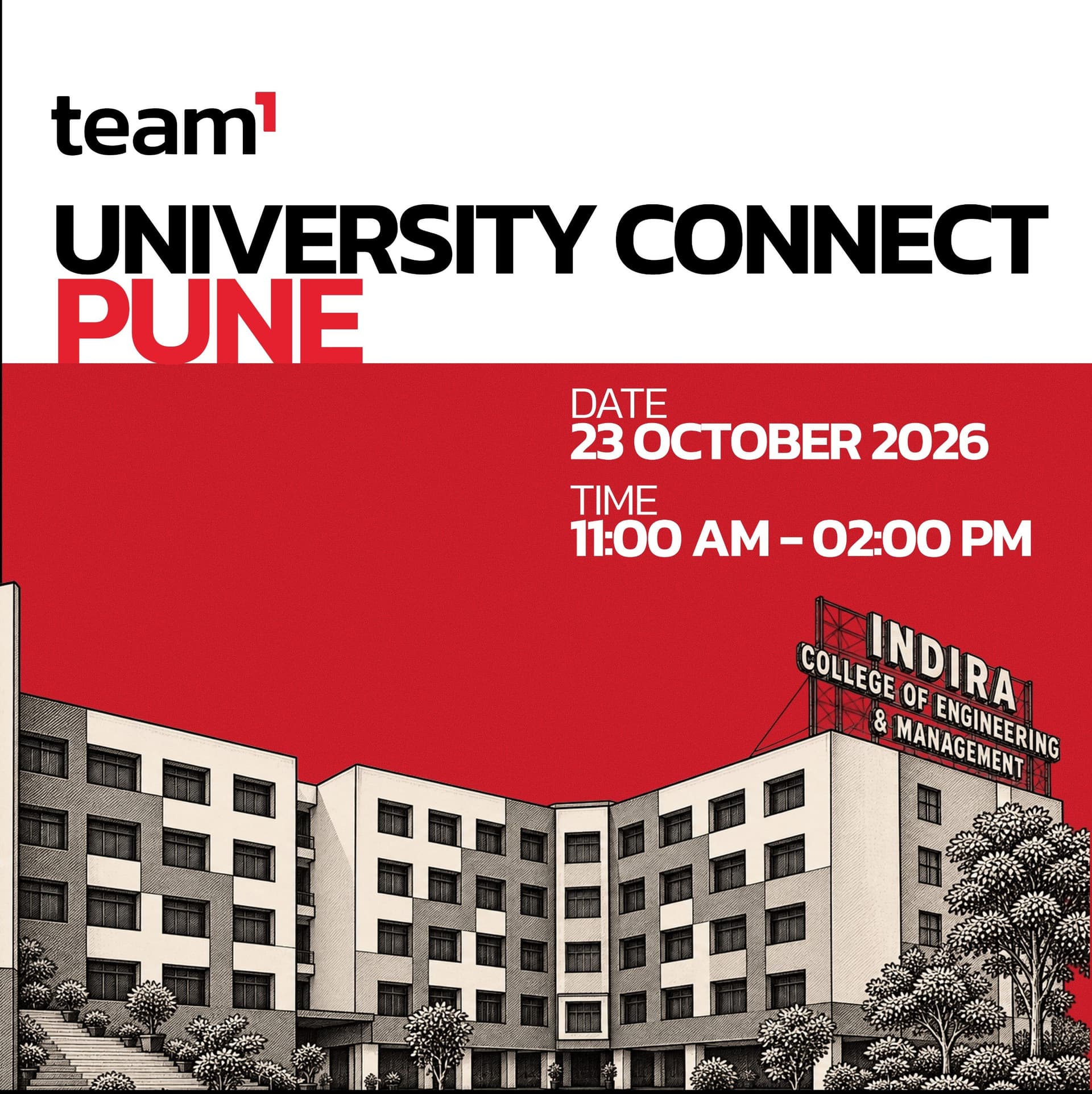 Team1 India University Workshop - Indira College of Engineering & Management, Pune